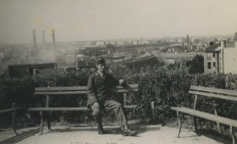man sitting on a bench